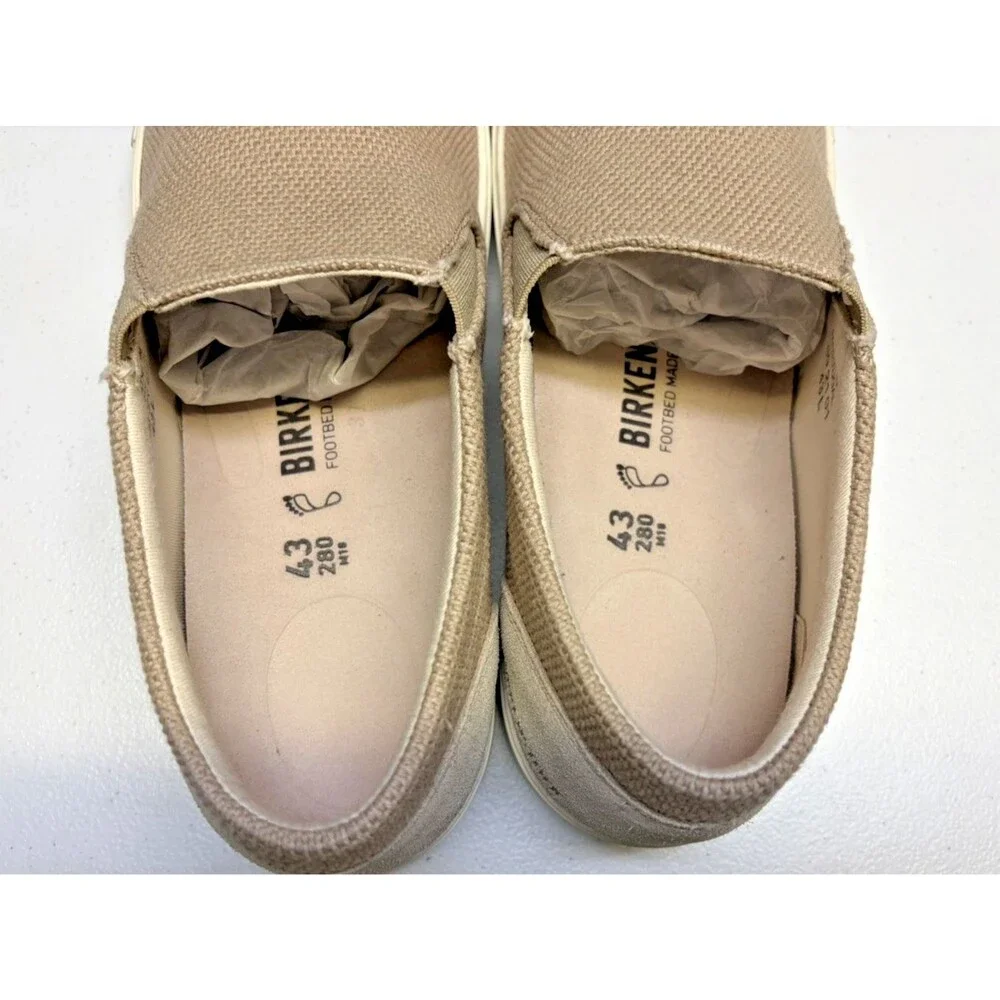Birkenstock Oswego Beige Slip On Men’s 10 Regular Fit New in Box